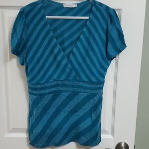Ricki's Teal Striped Women's Top